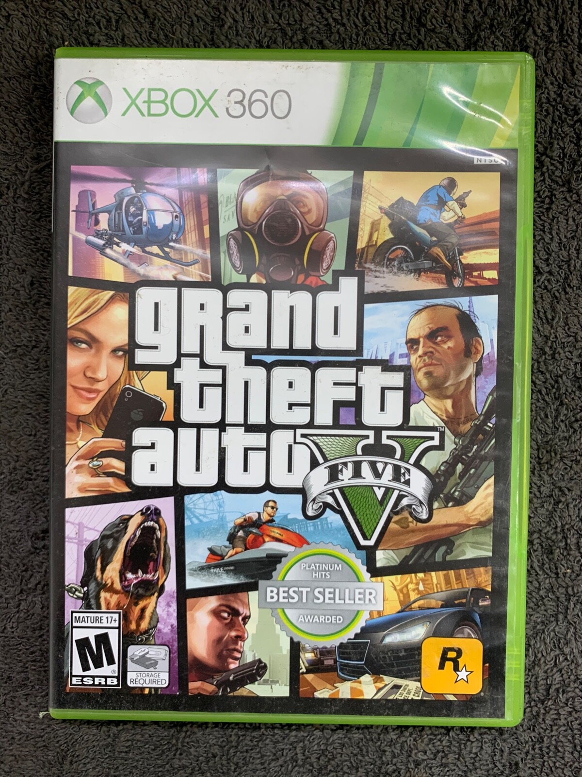 Grand Theft Auto:Advance 箱とカードのみ Grand Theft Auto V 5 FIVE XBOX 360 PLATINUM HITS US EDITION
