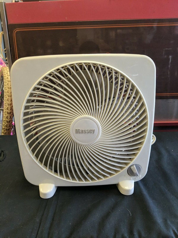 Massey Table Desk Fan 9 Box Fan 2 Speed Polybull Com
