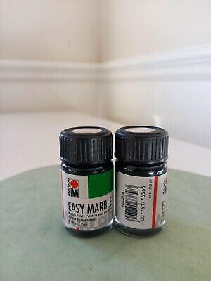 2 - 781 Antique Silver Marabu Easy Marble Effects Paint Glass Wood & more 15ml 