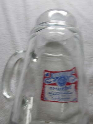 1Ltr. Clear Budweiser Beer Stein