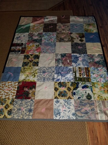 Vintage Completely Hand Made Flowered All Cotton 50