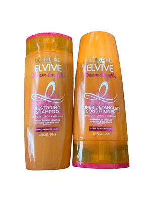 L'Oreal Paris Elvive Dream Lengths Shampoo & Conditioner 12.6 fl oz Each
