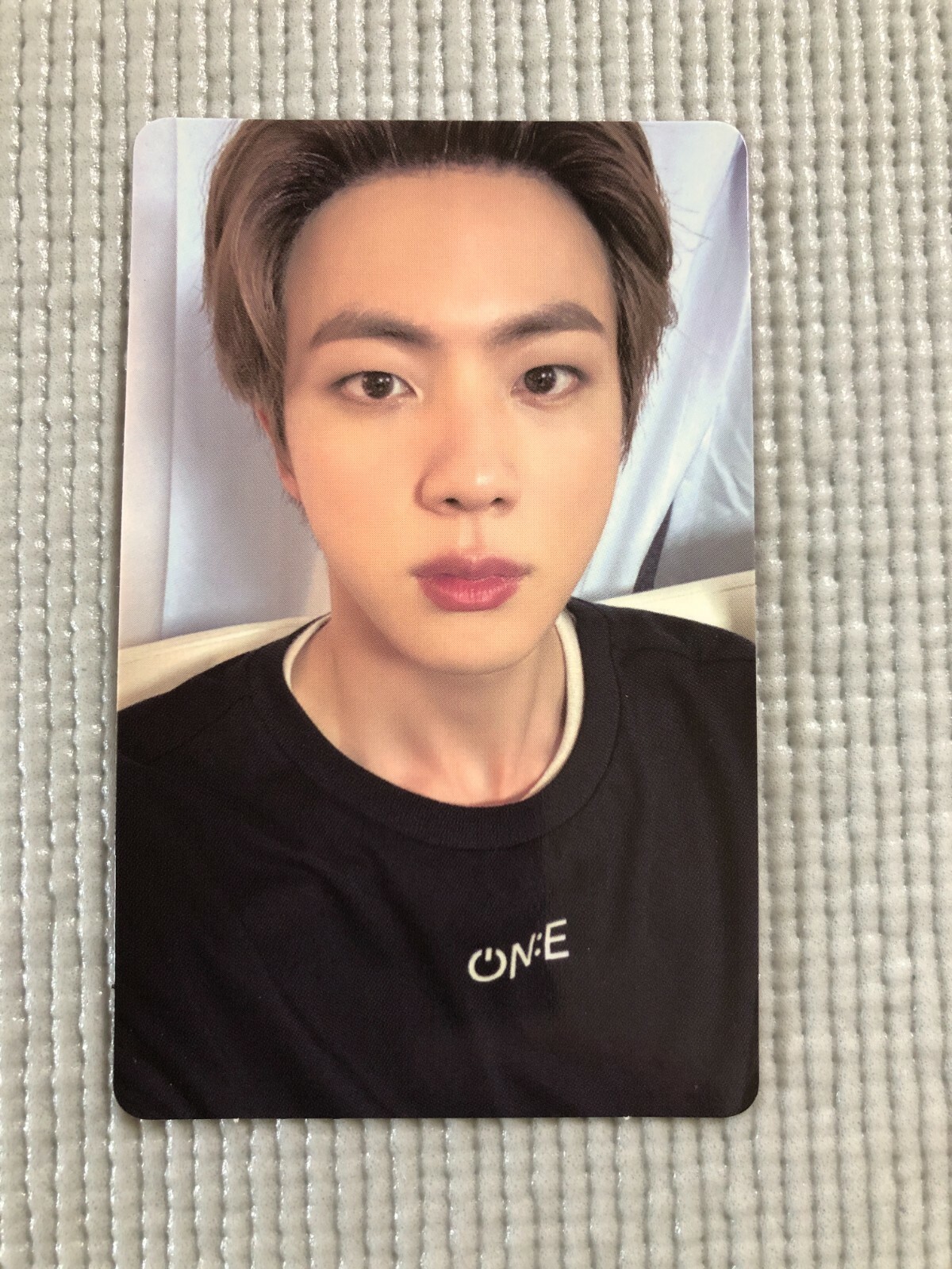 BTS MAP OF THE SOUL ON:E BLU RAY OFFICIAL PHOTO CARD (JIN