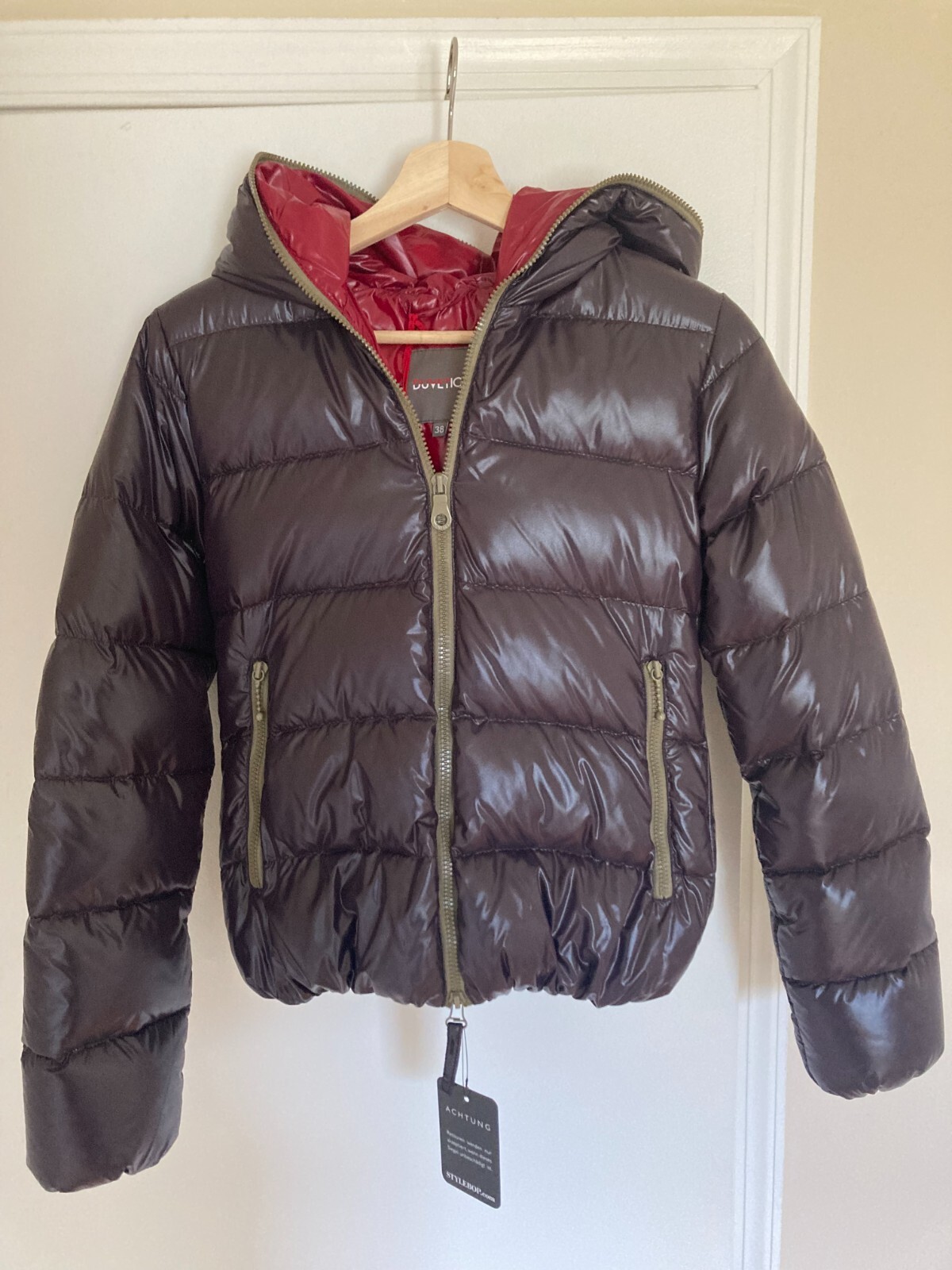 Duvetica Down Puffer Jacket size 38 NWT COLOR THIA