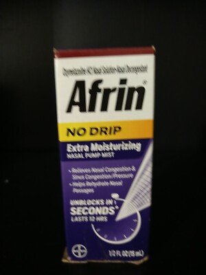 Afrin No Drip Extra Moisturizing Pump Mist - 15ml