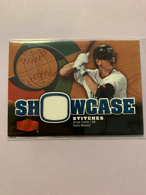 A6480 - 2006 Flair Showcase Stitches #JC Jorge Cantu Jersey