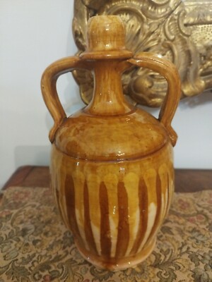 🌟CERAMICA CALTAGIRONE Anfora VASO- BURMIA- QUARTARA- BUMMULA SICILIA RARA Maiol