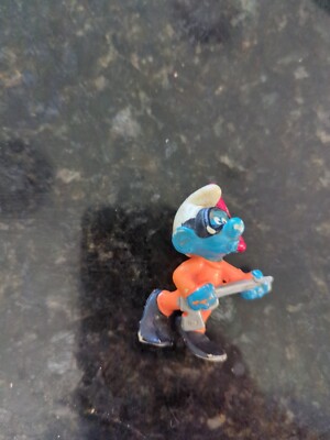 Smurfs 20120 Frogman Scuba Diver Smurf Snorkel Vintage PVC Figure Toy Figurine