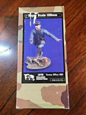Verlinden 120mm 1/16 Leutnant German Army Officer 2d Lt WWI Running w/Luger 1975