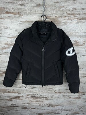 Mens Trapstar HYPERDRIVE V-PANEL PUFFER jacket black ripstop size XS