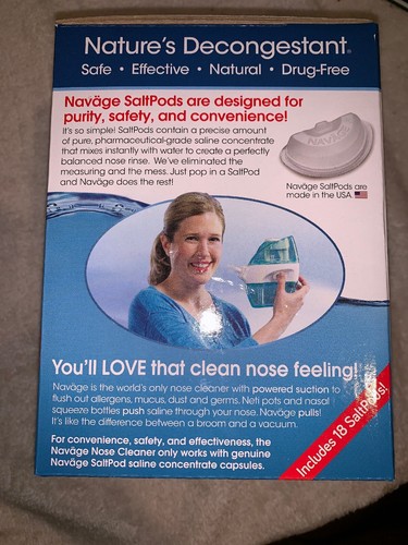 Navage Nose Cleaner and 18 Salt PodsBRAND NEW SHIPS TODAY***FREE SHIPPING***