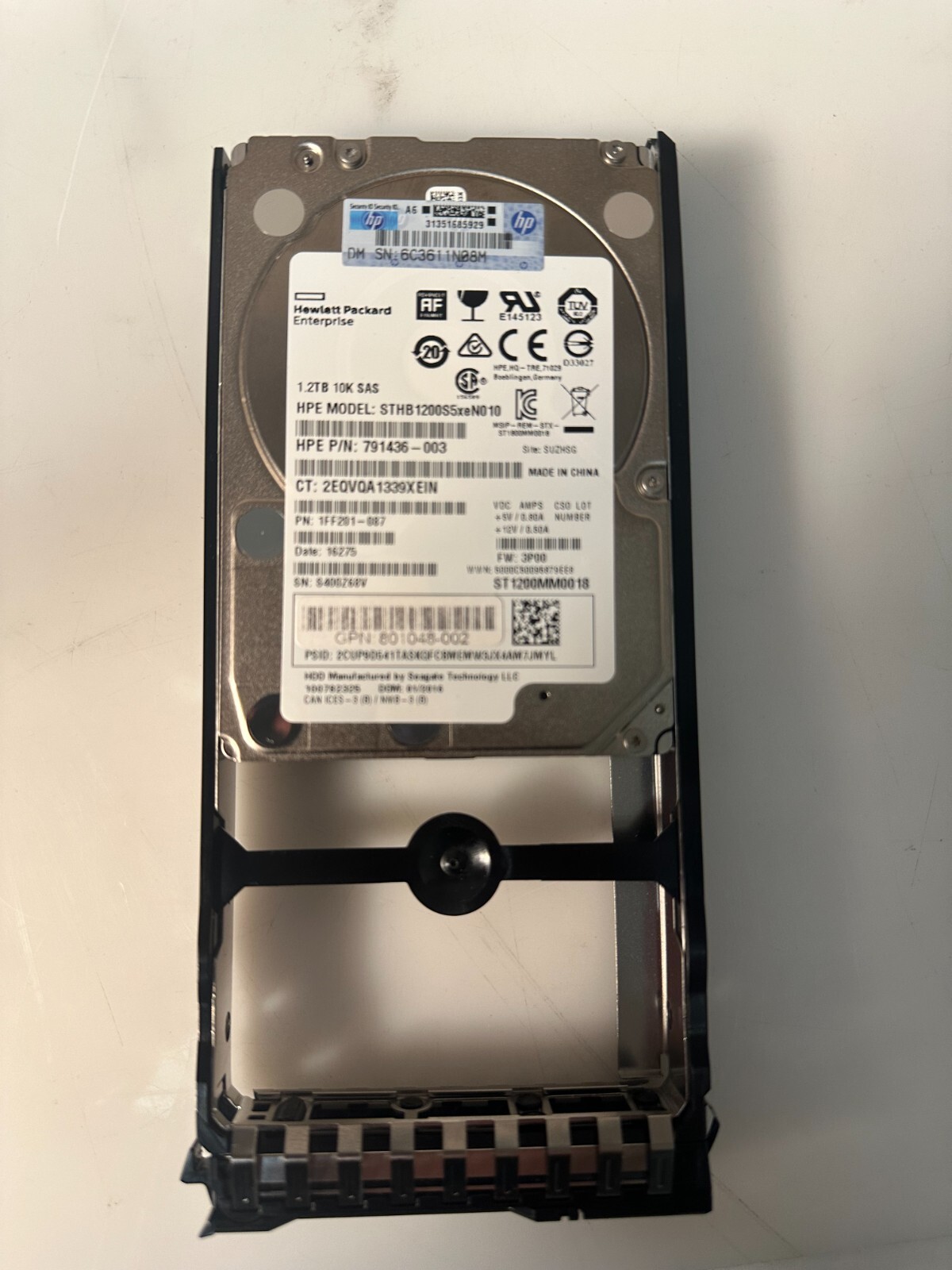 hp2019年製 i3 8GB新品M.2SSD256GB +1TBHDD HPE P40543-H21 1.92TB 2.5in DS SATA-6G BC Read Intensive