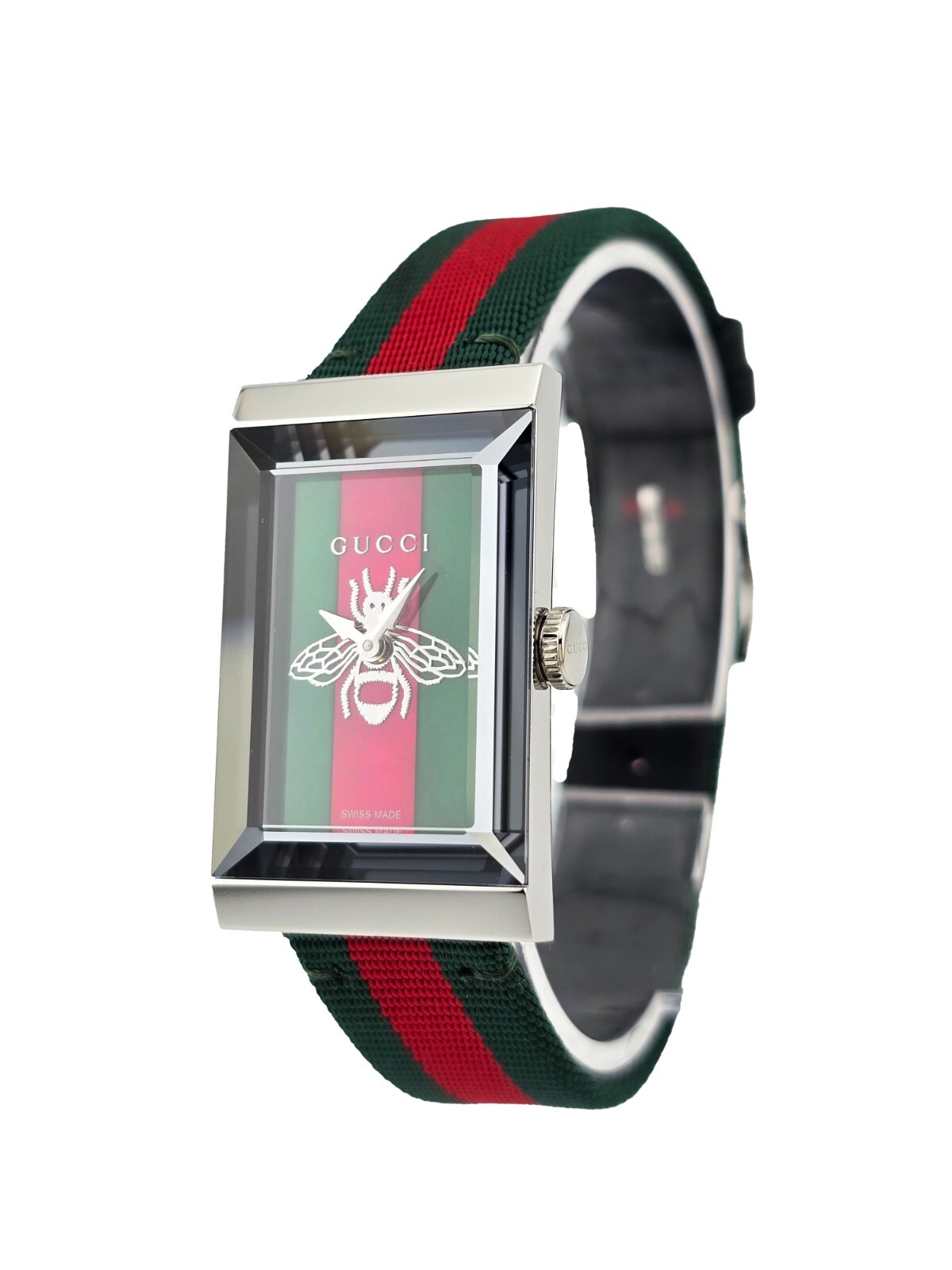 Gucci G-Frame Women's Green & Red MOP Dial Quartz Watch Gucci G-Frame Women's Green & Red MOP Dial Quartz Watch