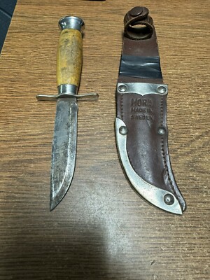 Vintage Mora KJ Eriksson Wood Handle Knife