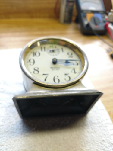 Rare Antique Westclox Ben Hur Style 1 Nickel Alarm Clock-Circa1927-Runs Serviced