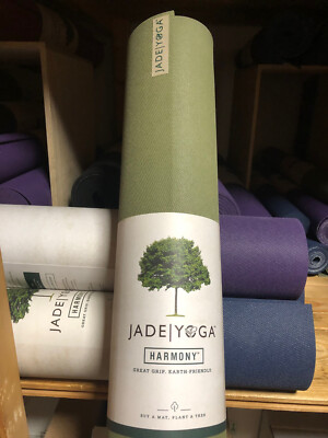 Yogamatte  Jade Harmony 188cm lang OLIVGRÜN Naturkautschukmatte, Portofrei
