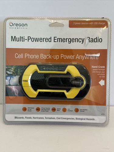 【OREGON】 Oregon Scientific WR201 Multi-Powered Handheld Emergency