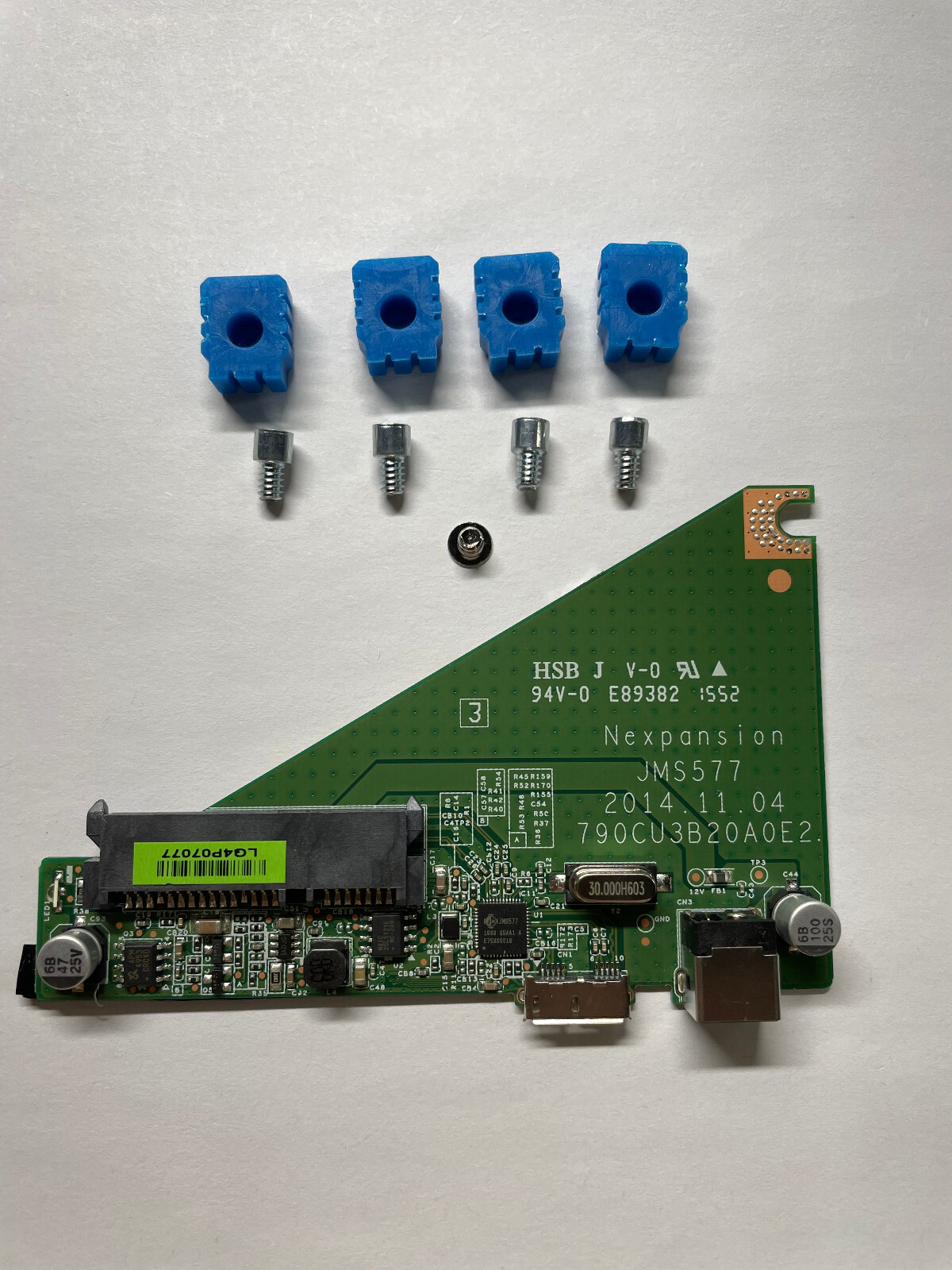 SEAGATE Expansion JMS577 PCB 790CU3B20A0E2, 4 Bolts, 1 Screw