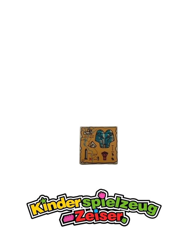 Lego Fliese Bedruckt Hieroglyphen Beige Tan Tile 2x2 Hieroglyphs 3068px21