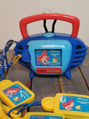 VTG 2002 TIGER ELECTRONICS DISNEY KID CLIPS RADIO BOOMBOX W/ 10 DISNEY SONG