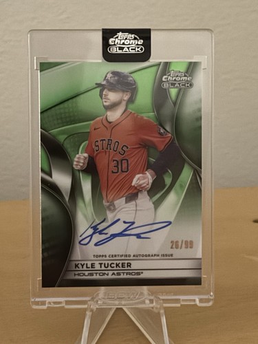 Kyle Tucker 2025 Topps Chrome Black Auto Green #26/99 | eBay