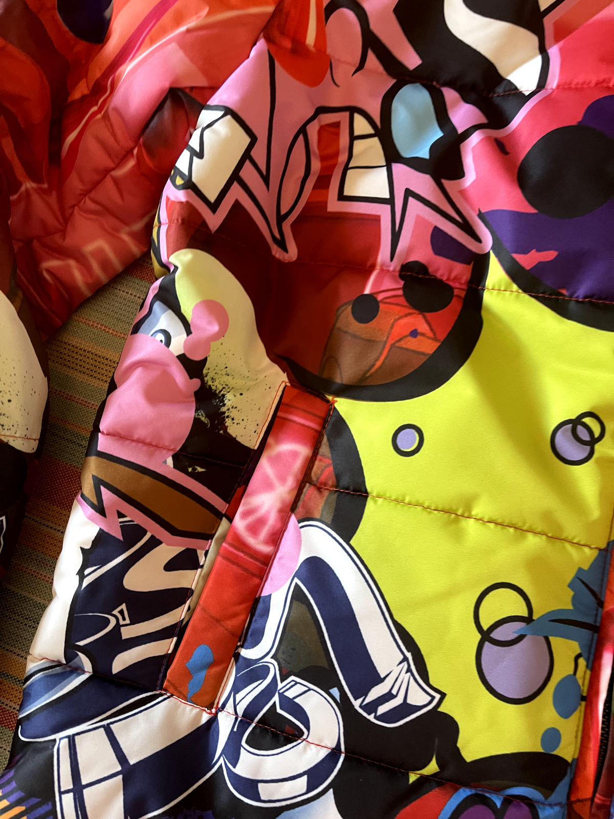 Pre-owned Cartoon Network 2x Xxl Dexters Laboratory Dekryptic Puffer Jacket Coat Mandark Dee Dee Mens In Multicolor