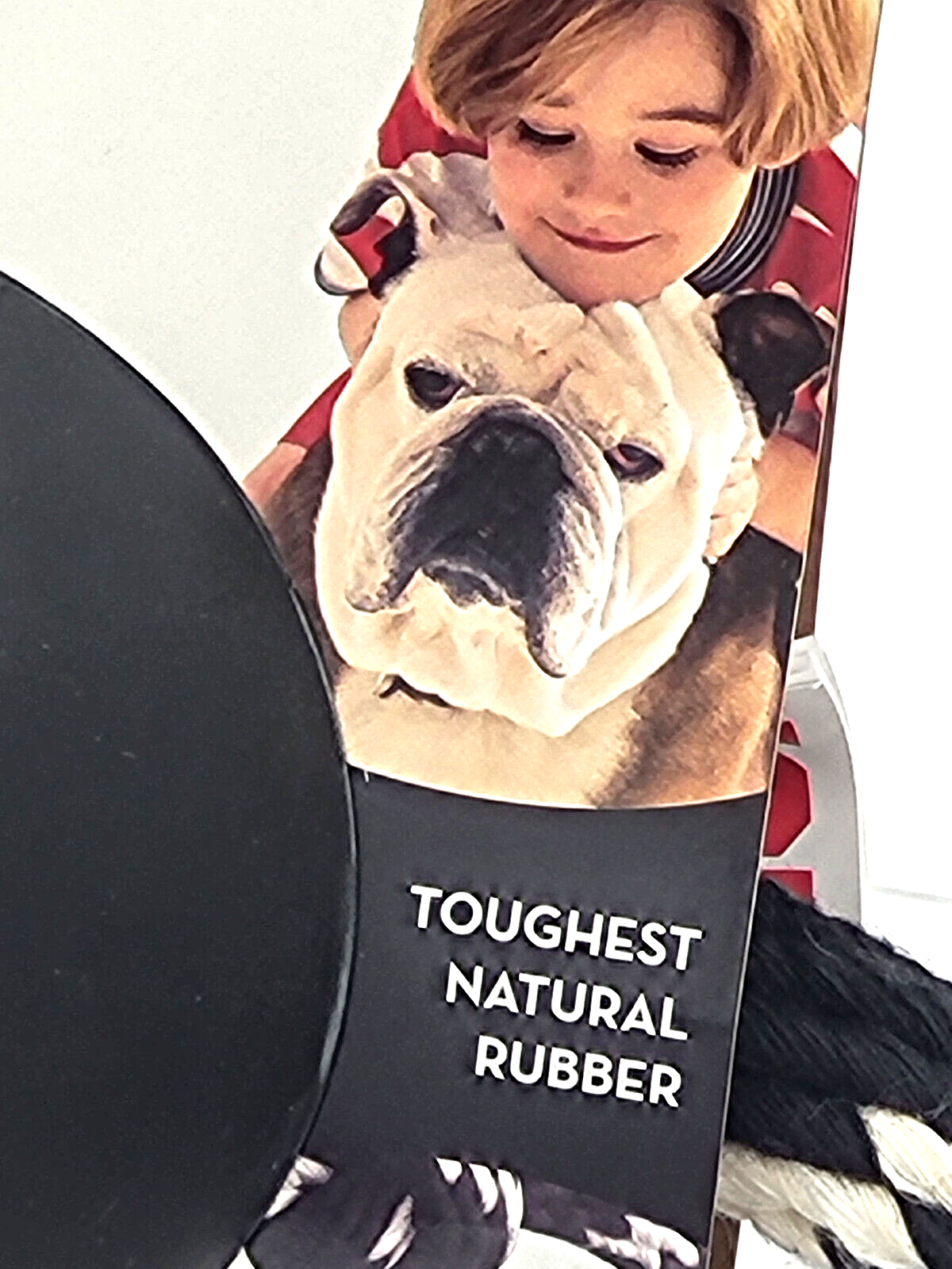 KONG Extreme Ball with Rope Tug LARGE Dog Fetch & Chew Toy