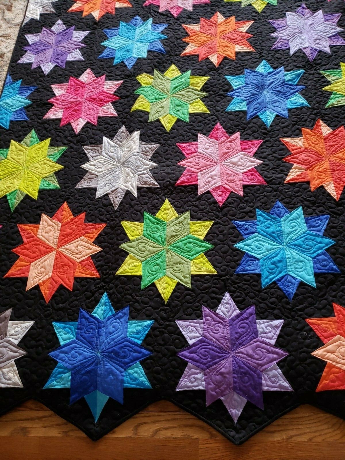 Night Sky Quilt by Jaybird Quilts Completed 70