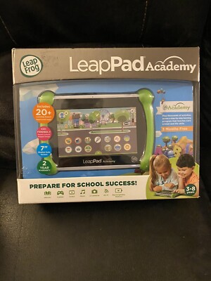 LeapFrog LeapPad Academy Kids  Learning 7'' Tablet, 16GB, Green NEW IN BOX