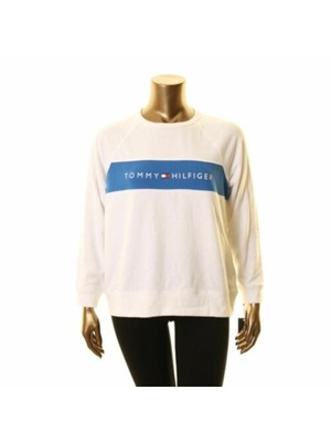 

TOMMY HILFIGER Женская белая толстовка размера плюс, Белый