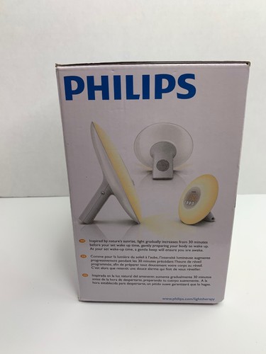 Philips Wake-Up Light Alarm Clock Sunrise Simulation White HF3500