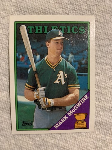 スポーツ選手 1988 BASEBALL CARD No.166 All-star Rookie Mark McGwire 1988 Topps Baseball Card #580