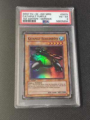 Yu-Gi-Oh! Catapult Turtle Card - MRD-075 Super Rare - Metal Raiders Unlimited Edition