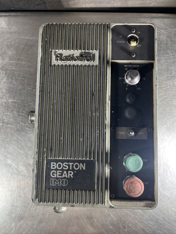 Boston Gear VEH Ratiotrol Motor Speed Control. Offered For Parts/Repair. Read