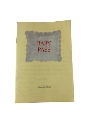 BABY PASS Vintage Antiquität Heft MILUPA Werbung MILFARIN MILUVIT MILANA MILUMIL