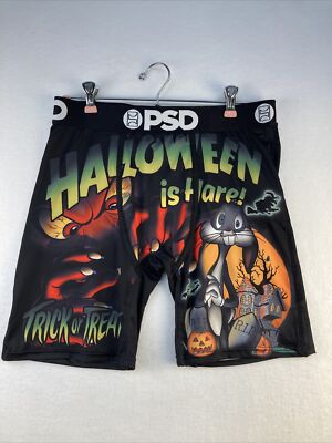 PSD Underwear Men's Halloween Looney Tunes RIP Boxer Briefs NWOT New Size Large