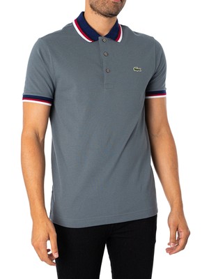 

Мужская рубашка-поло в полоску Lacoste, серая, Grey, PH3461-00-7EB