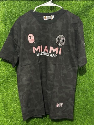 Deadstock BAPE x Inter Miami FC Exclusive Black Adult XL Large