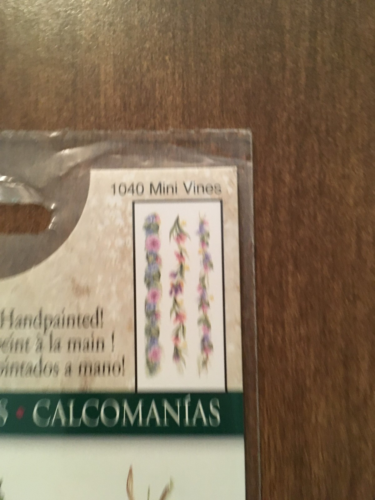 Plaid Folk Art One Stroke Handpainted-Looking Decals #1040 Mini Vines - NEW