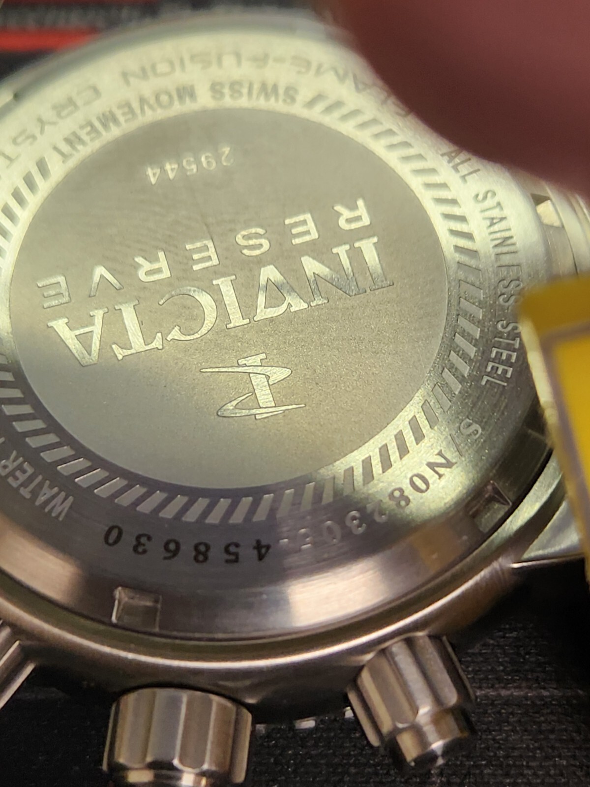 Pre-owned Invicta Reserve Pepsi Bezel Watch, Swiss Quartz Movement Ronda 5050.c, 47mm