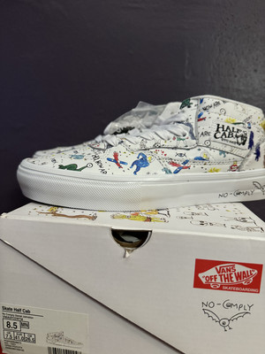 Size 8.5 - VANS No-Comply x Daniel Johnston x Half Cab Doodles - DS 