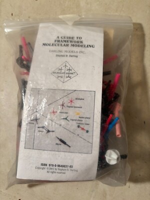 Vintage Darling Models Molecular Model Kit w/ 2001 48 pg Guide Book Orig Pkg