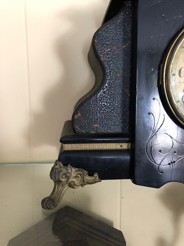 1890 Gilbert 'Curfew' Model Mantle Clock With Brass Bell On Top