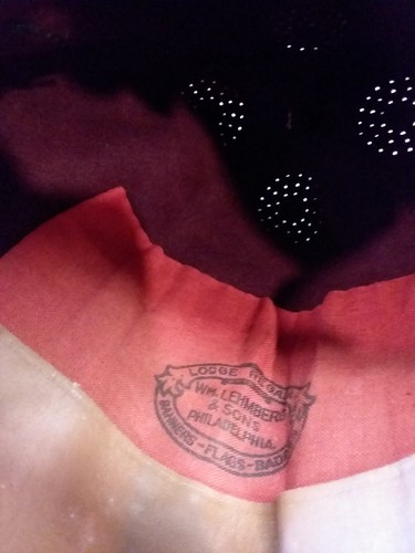 Shriners Collection-Crescent Temple Pin And Book, Apron, cap Freemason Masonic