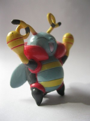 VOLBEAT stamped B. China solid plastic Pokemon about 2 inches tall