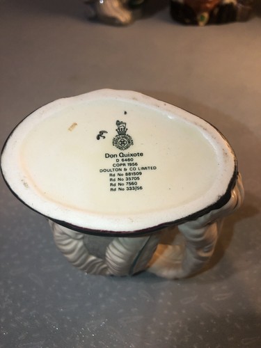 1956 Royal Doulton “Don Quixote” Toby Mug/Jug D6460 4”