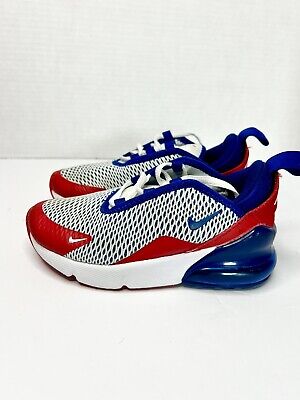 Nike Boys Air Max 270 CX9833-100 White Running Shoes Sneakers Size 11C