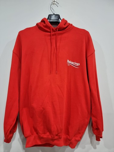 トップス balenciaga Campaign Logos hoodie xs Balenciaga Political Logo Hooded Sweatshirt Hoodie