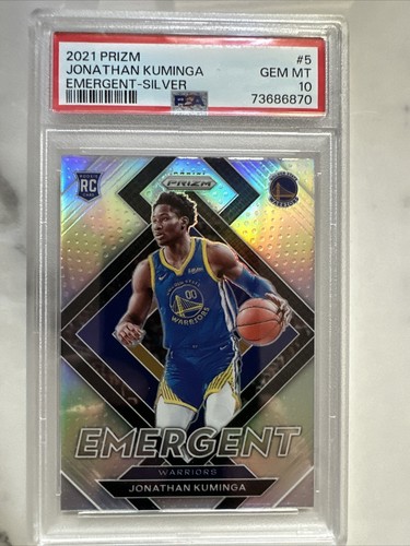 その他 2021-2022 Silver Prizm Jonathan Kuminga 2021-22 prizm Jonathan Kuminga #5 Emergent Silver Prizm PSA