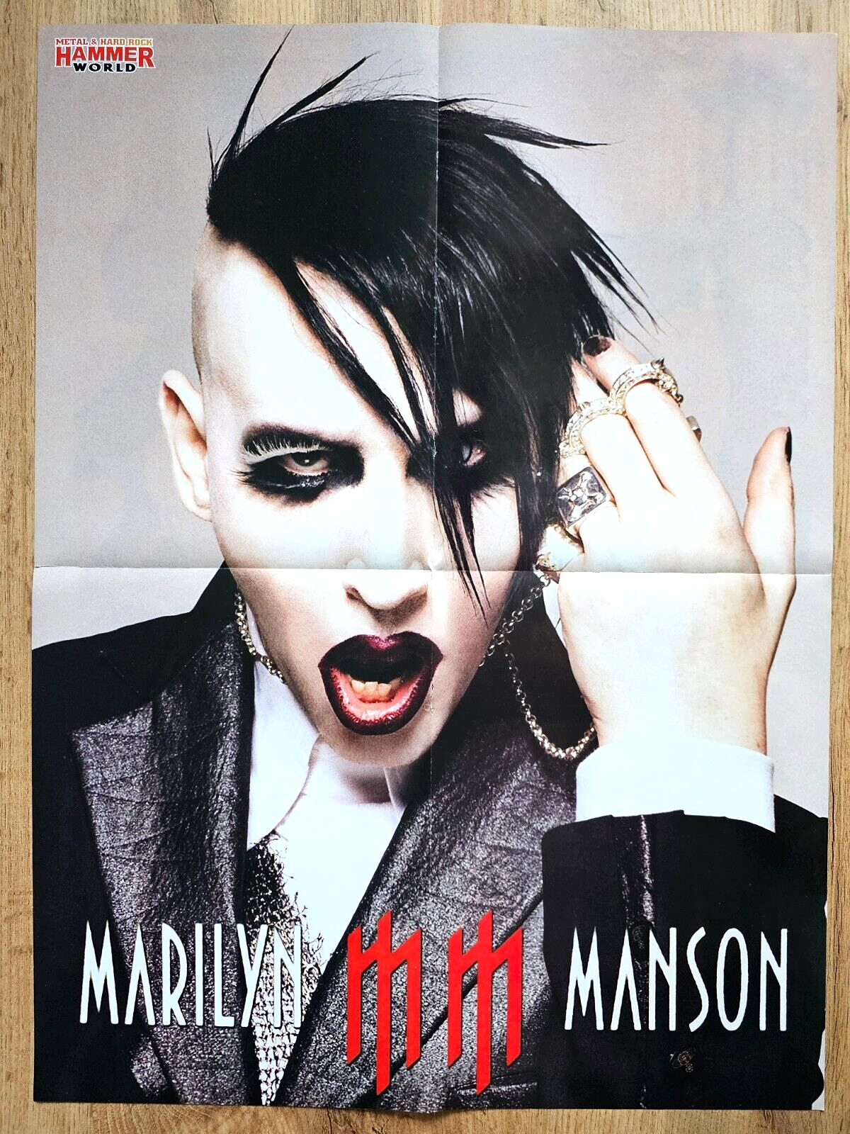 MARILYN MANSON ポスター MARILYN MANSON ポスター Vintage Marilyn Manson subway poster